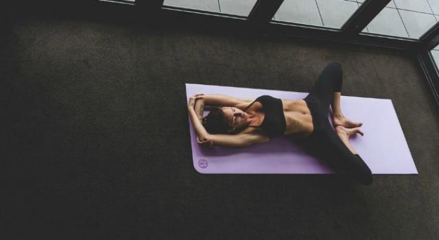 supta baddha konasana